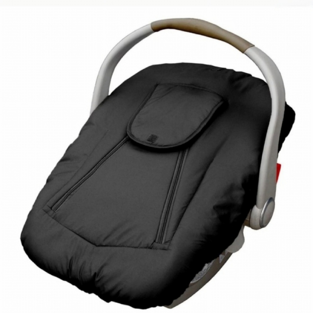 Jolly Jumper Baby Car Seat Cover Black With Ivory Blanket Winter Warm Zip Sides